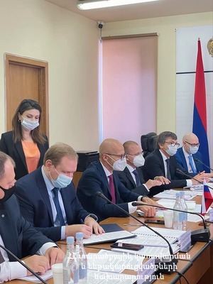 ՏԿԵ նախարարի տեղակալ Արմեն Սիմոնյանն ընդունել է «Ռուսական երկաթուղիներ» ՓԲԸ գլխավոր տնօրենի տեղակալ Վյաչեսլավ Պավլովսկիի